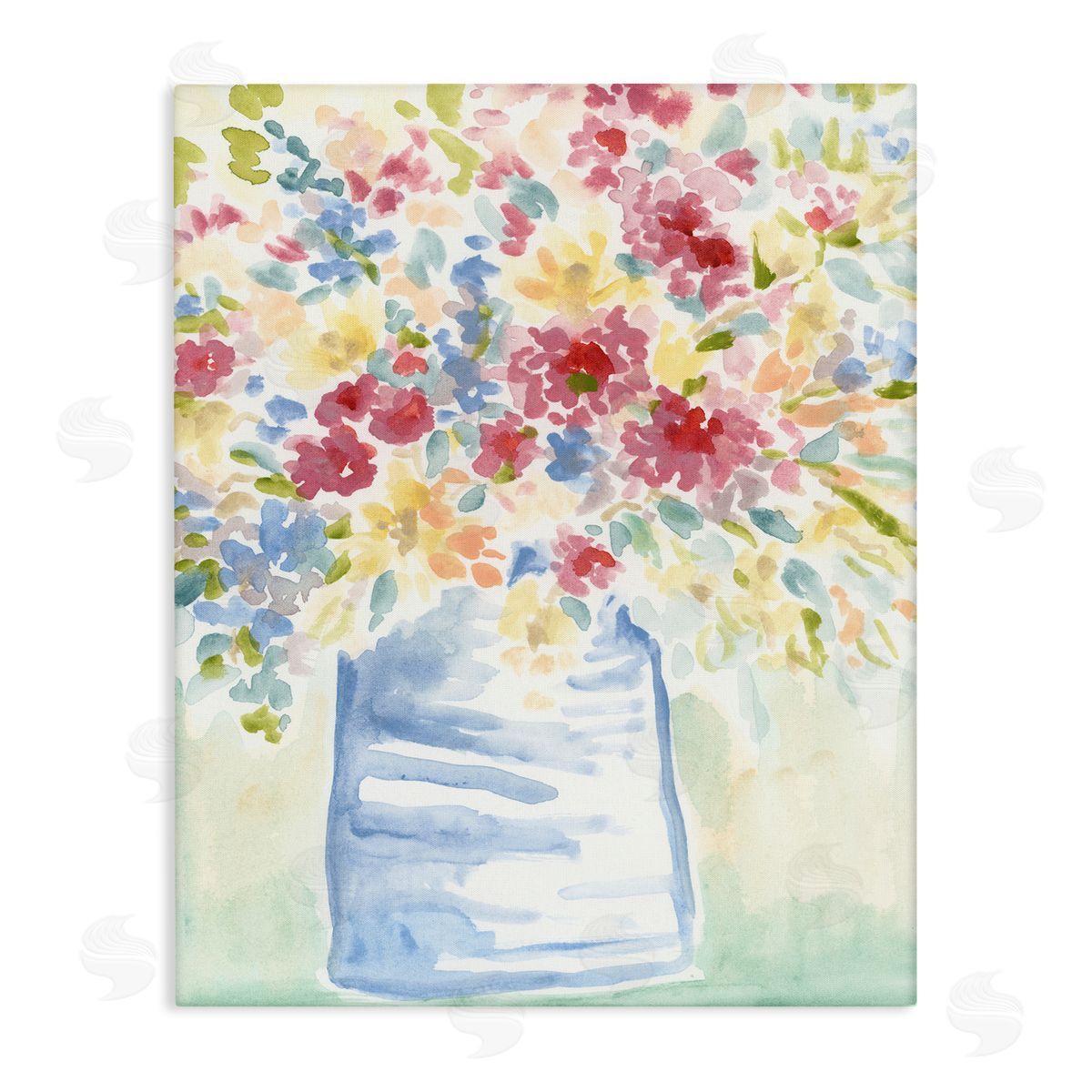 Soft Country Blossoms Canvas Wall Art, Home Decor by June Erica Vess