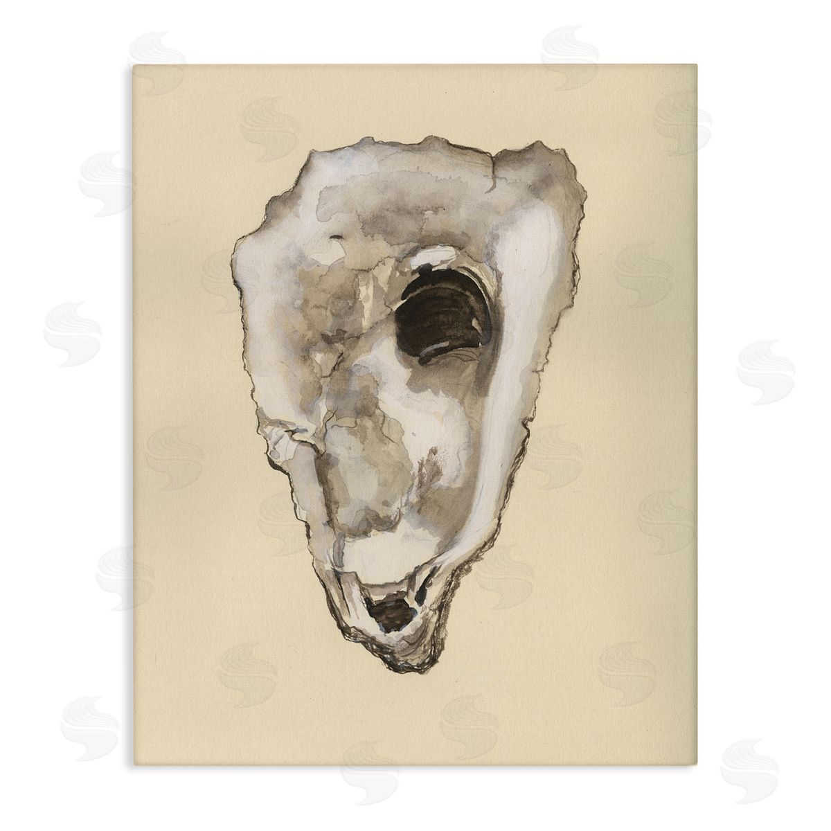 Oyster Sea Creature Canvas Wall Art, Home Decor by Michael Willett