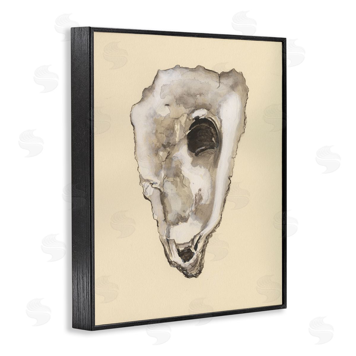 Oyster Sea Creature Black Frame Print Wall Art, Home Decor by Michael Willett