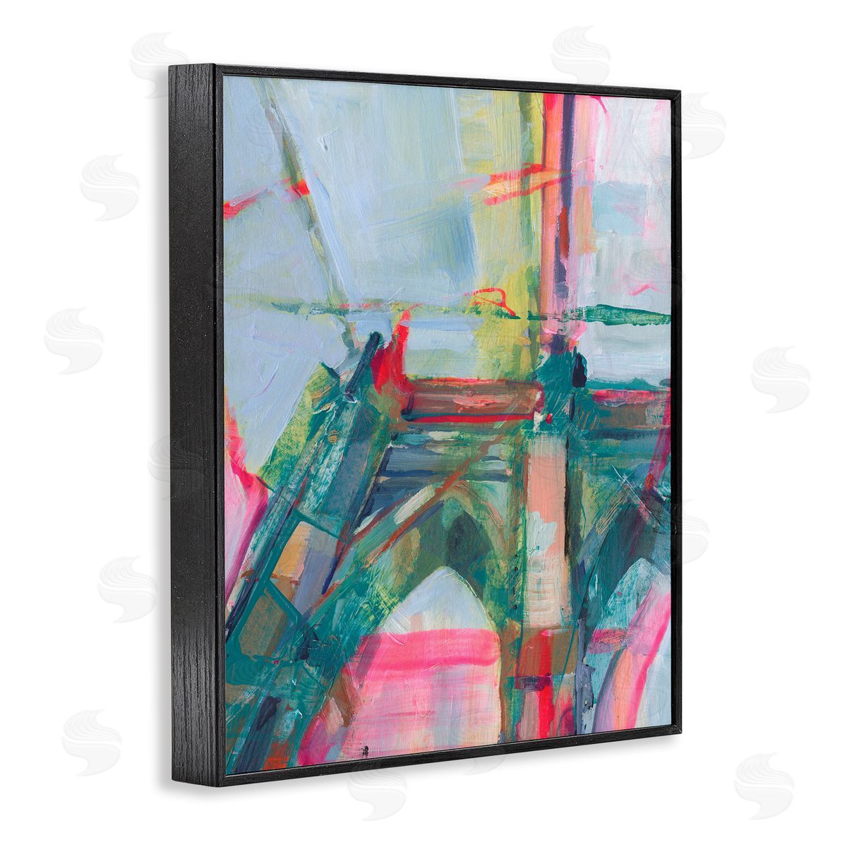 Looming Bridge Arches Black Frame Print Wall Art, Home Decor by Ethan Harper