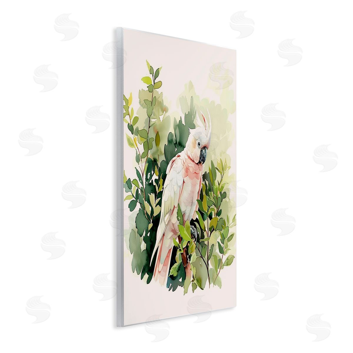 Tropical Parrot Cockatoo Wood Plaque Wall Art, Home Decor by LSR Design Studio