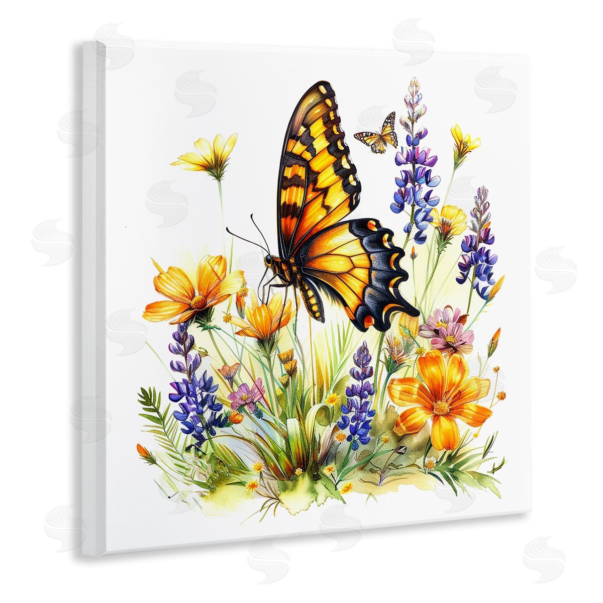 Butterfly Wings Garden Wood Plaque Wall Art, Home Decor by LSR Design Studio