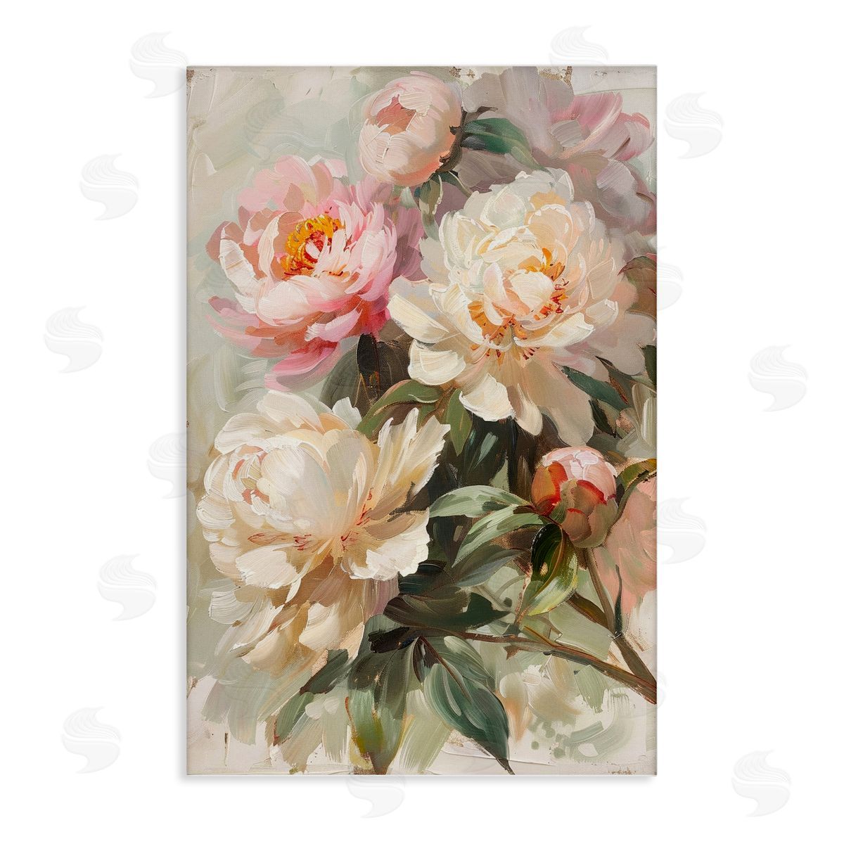 Spring Peony Bundle Canvas Wall Art, Home Decor by LSR Design Studio