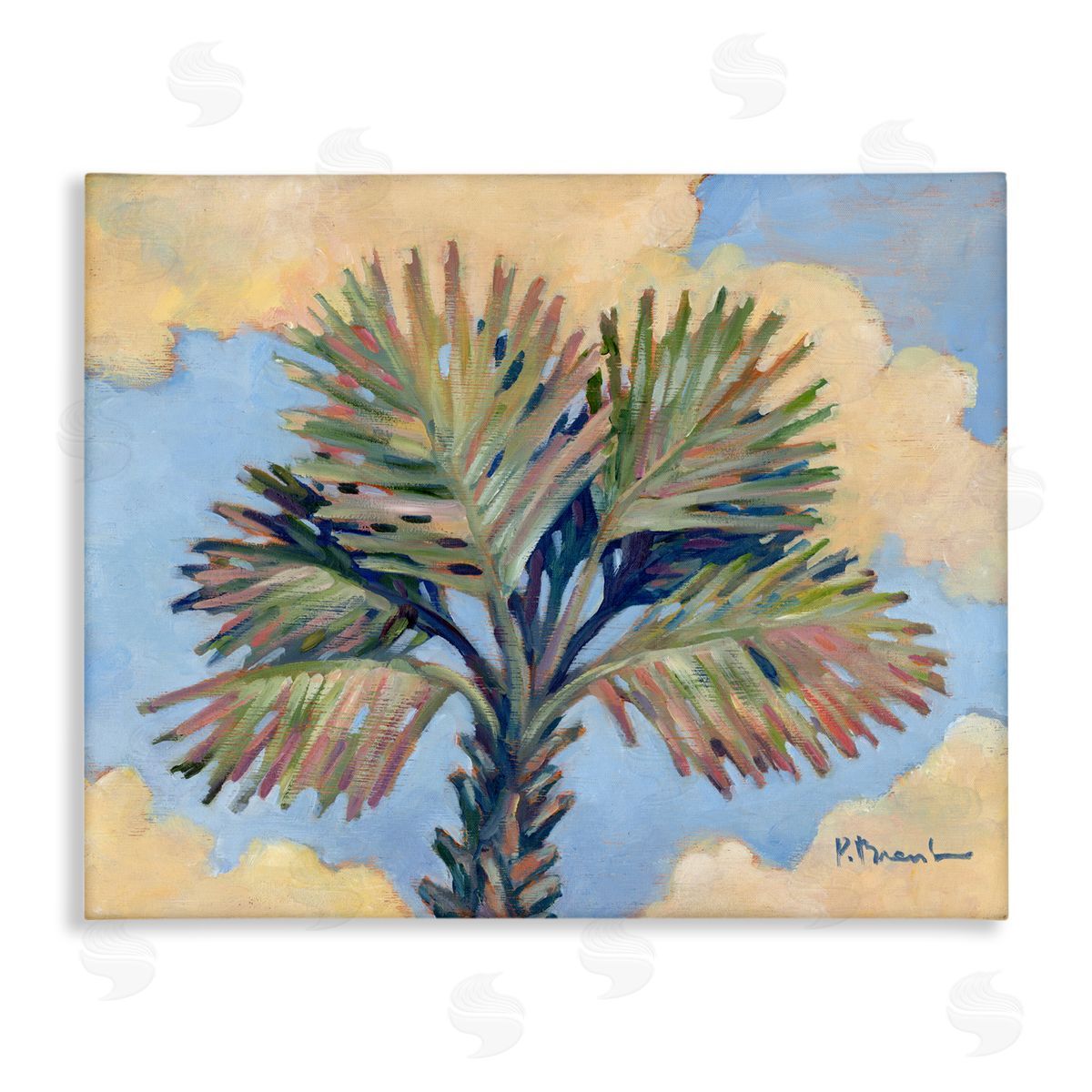 Summer Californian Palm Canvas Wall Art, Home Decor by Paul Brent