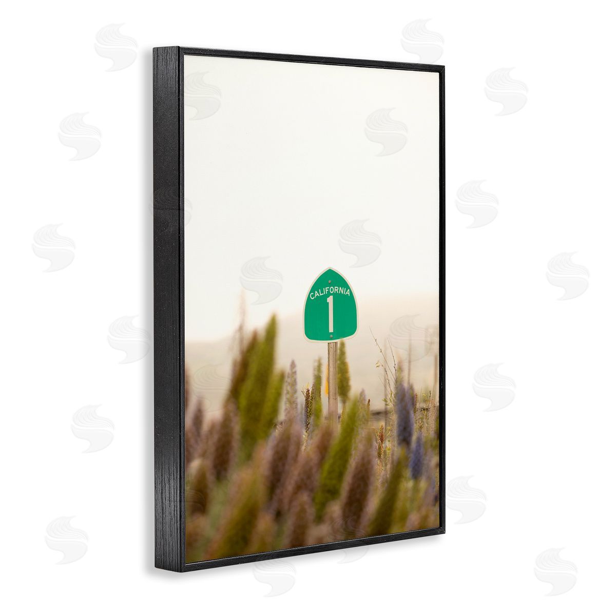 California Road Sign View Black Frame Print Wall Art, Home Decor by Crystal Lynn Collins