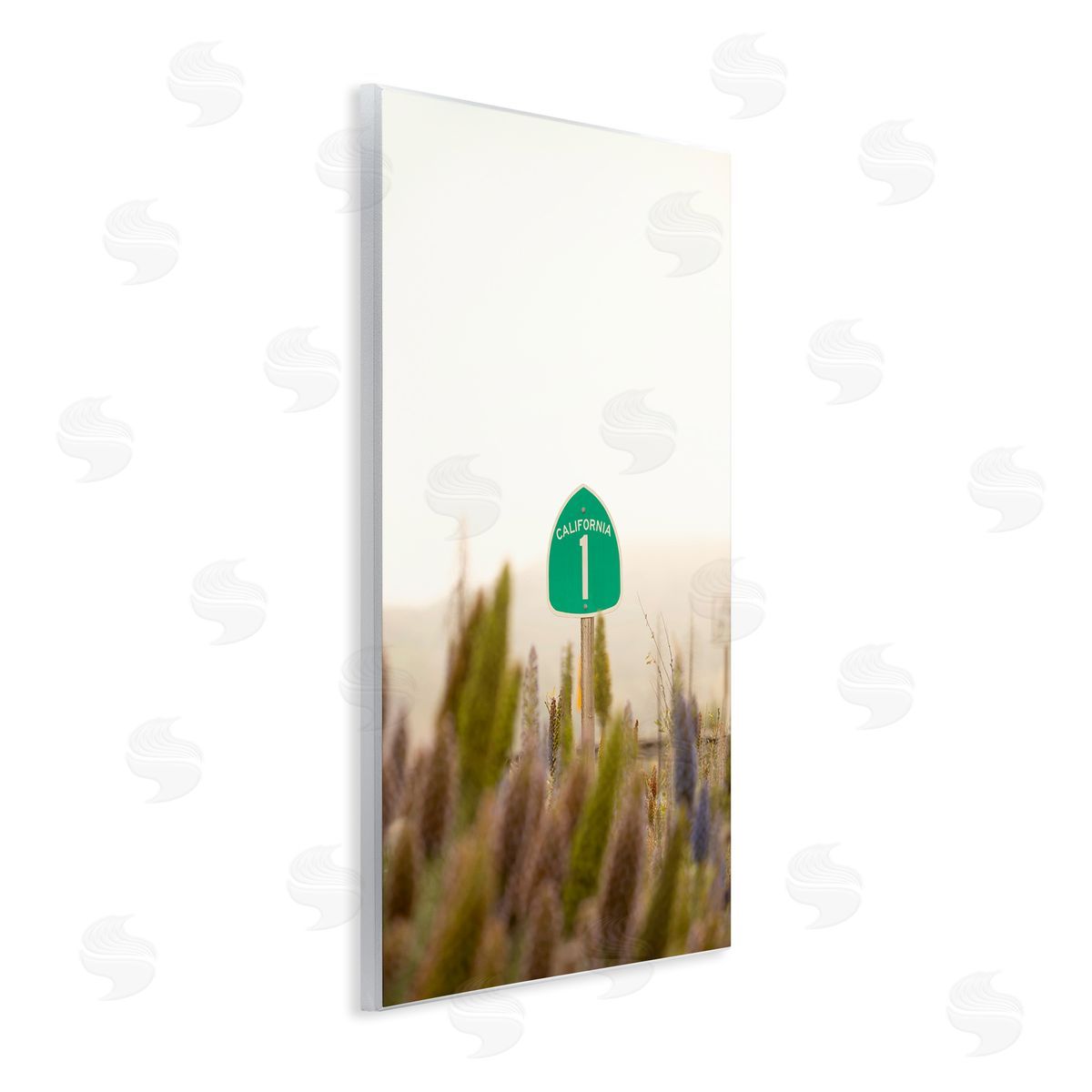 California Road Sign View Wood Plaque Wall Art, Home Decor by Crystal Lynn Collins