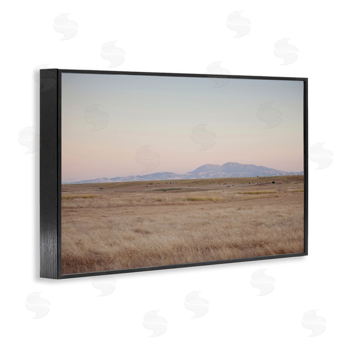 Grizzly Island View Black Frame Print Wall Art, Home Decor by Crystal Lynn Collins