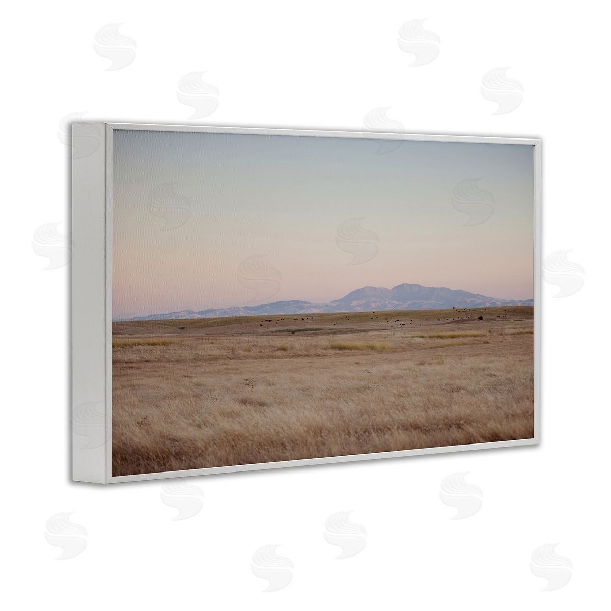 Grizzly Island View White Frame Print Wall Art, Home Decor by Crystal Lynn Collins