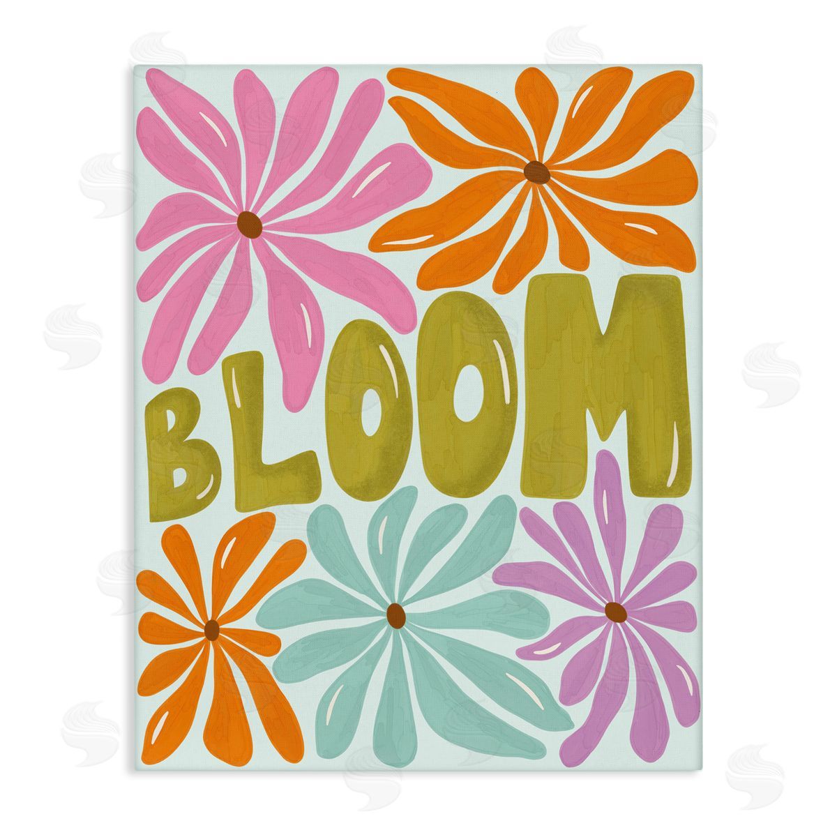 Aralma Bloom Floral Energy Canvas Wall Art Print