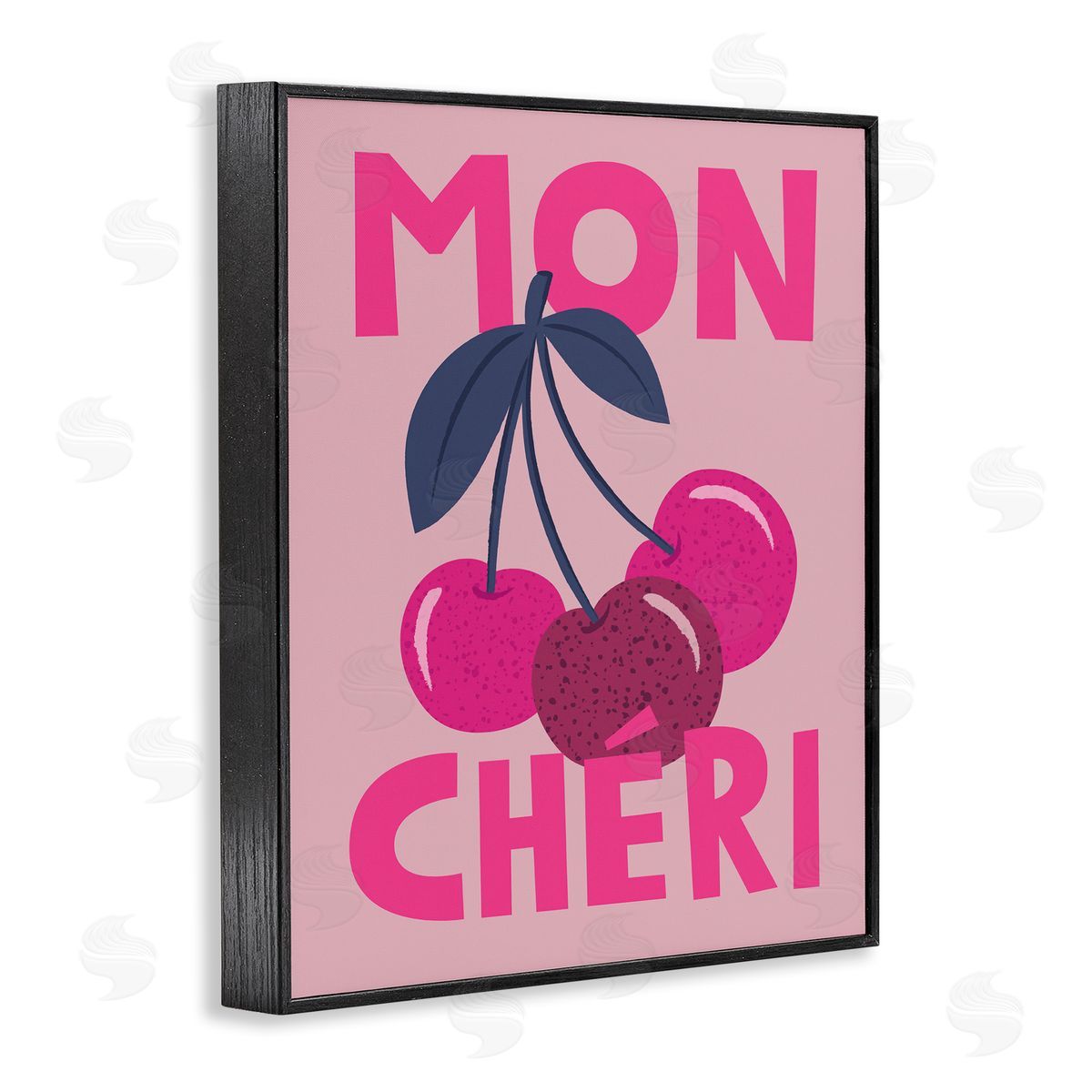 Lisa Perry Whitebutton Mon Cheri Fruits Black Framed Giclee Wall Art Print