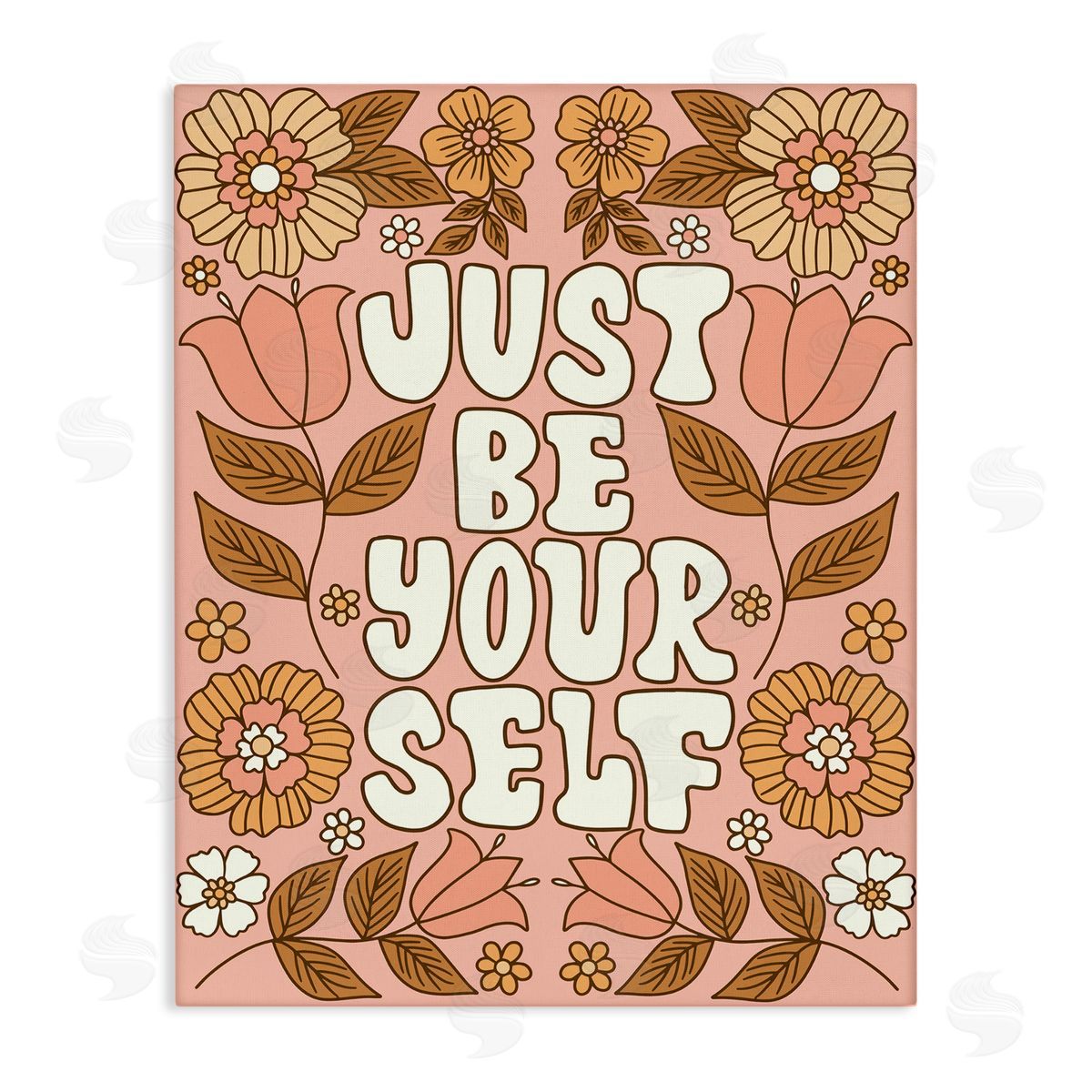 Taylor Shannon Designs Groovy Be Yourself Canvas Wall Art Print