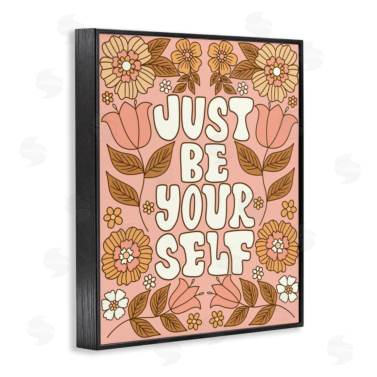 Taylor Shannon Designs Groovy Be Yourself Black Framed Giclee Wall Art Print