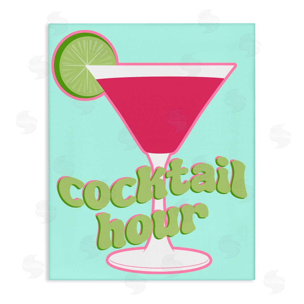 SD Graphics Studio Retro Cocktail Hour Canvas Wall Art Print