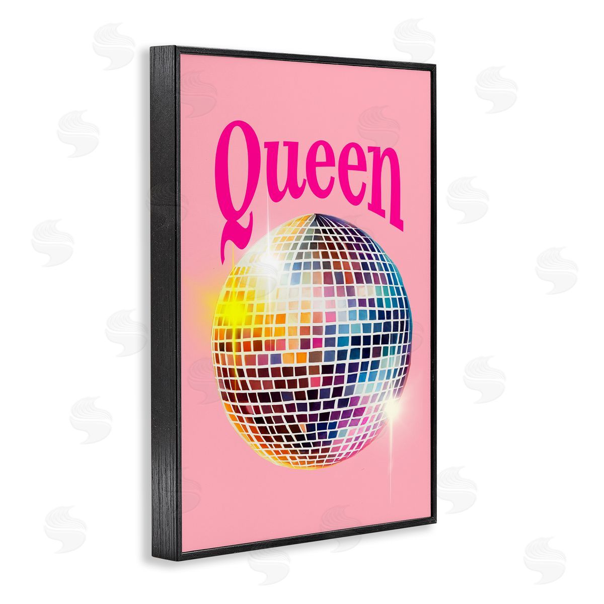 Elizabeth Medley Sparkling Disco Queen Black Framed Giclee Wall Art Print