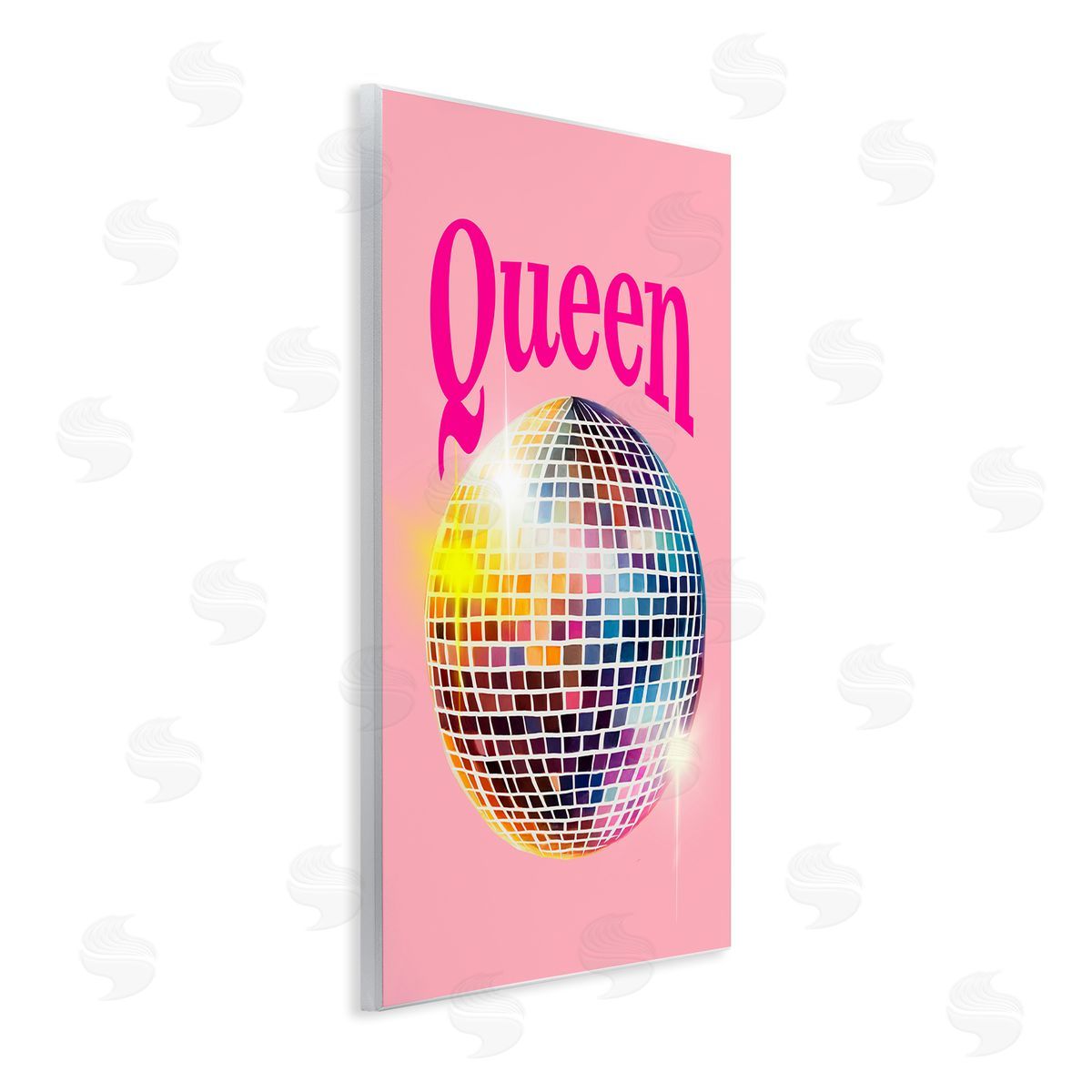 Elizabeth Medley Sparkling Disco Queen Wooden Wall Plaque Art Print