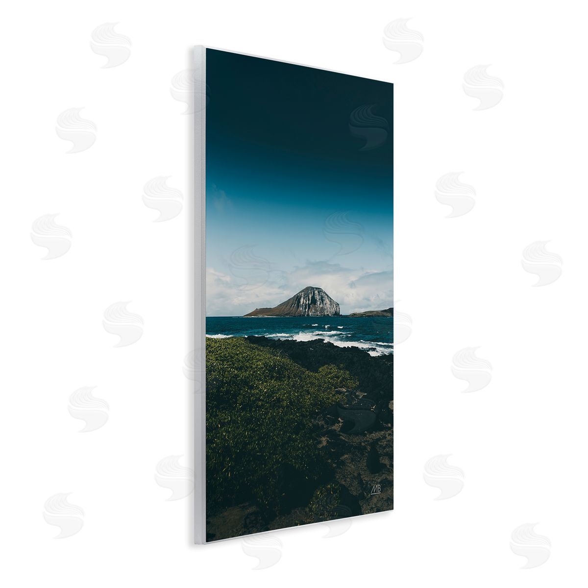 Hawaiian Rocky Shore Wood Plaque Wall Art, Home Decor by Max Blakesberg Studios