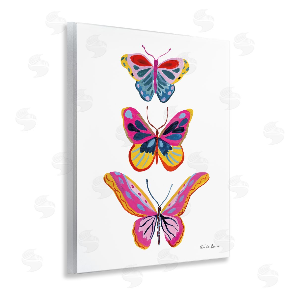 Small to Large Butterflies Wood Plaque Wall Art, Home Decor by Farida Zaman