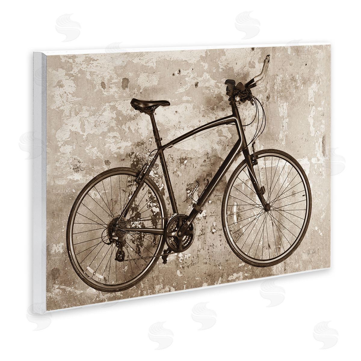Distressed Vintage Bike Wood Plaque Wall Art, Home Decor by Deborah Revell