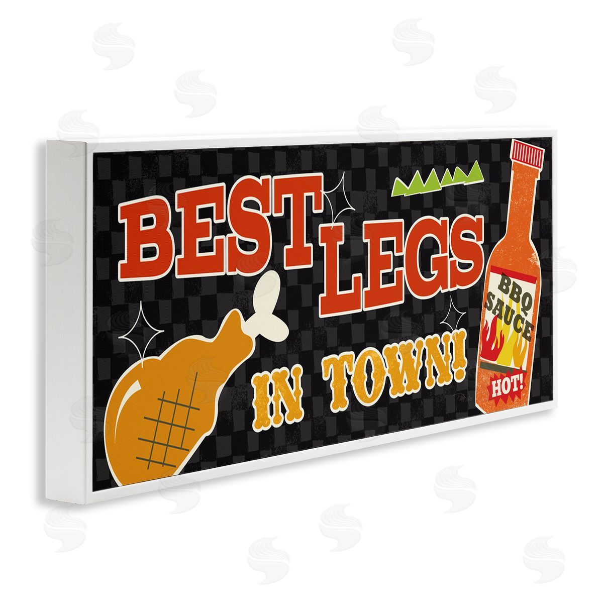 Best Legs in Town White Frame Print Wall Art, Home Decor by Pela Studio