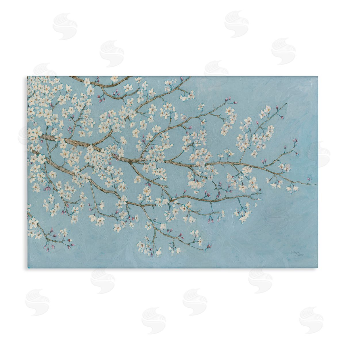Delicate Apple Blossoms Canvas Wall Art, Home Decor by Wellington Studio