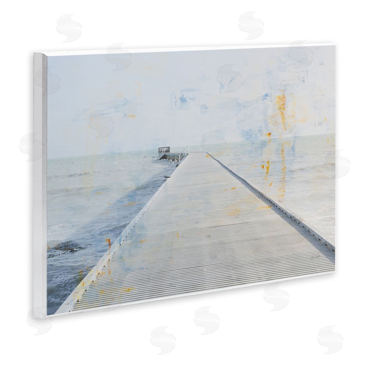 Pier View Distressed Accents Wood Plaque Wall Art, Home Decor by Deborah Revell