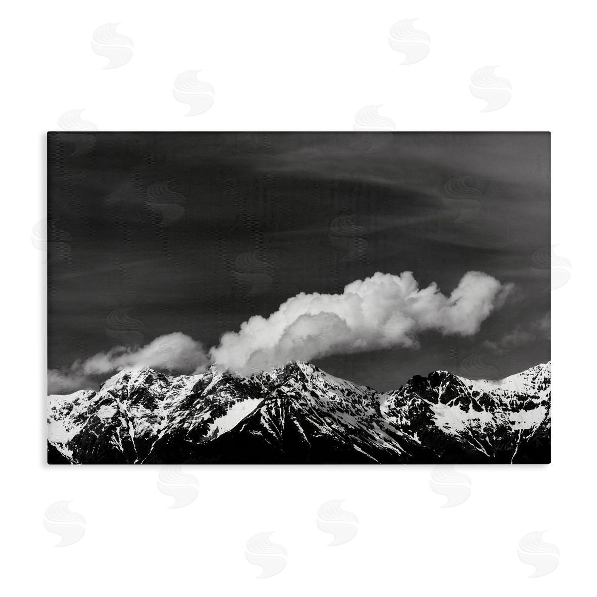 Dolomites with Billowing Clouds Canvas Wall Art, Home Decor by Deborah Revell