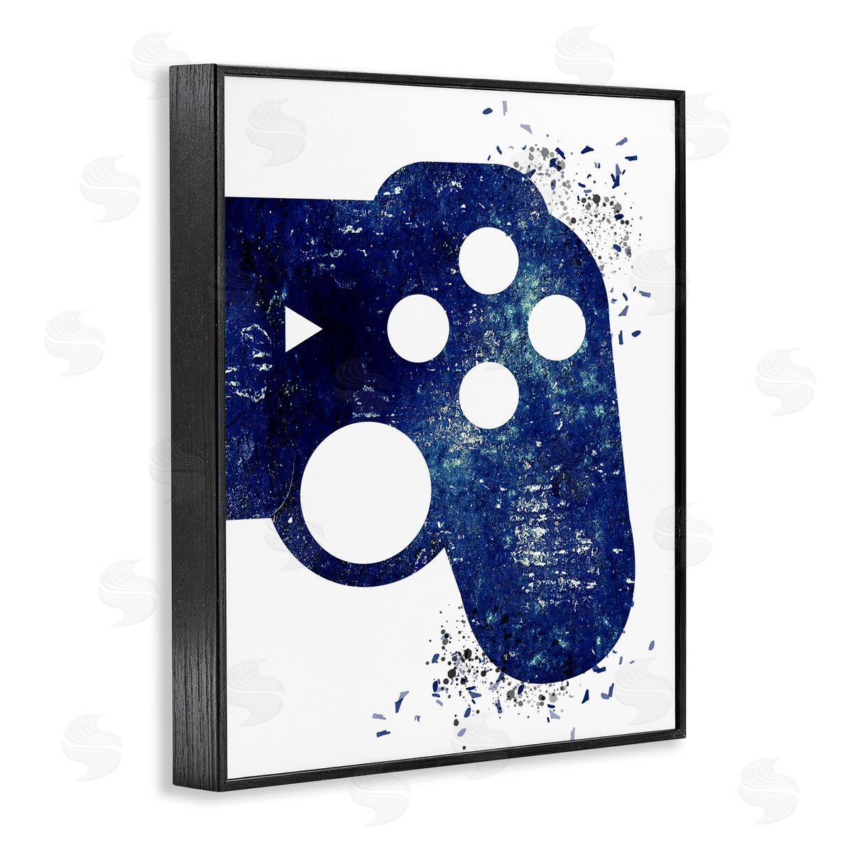 Kim Allen Distressed Detail Gamer Black Framed Giclee Wall Art Print