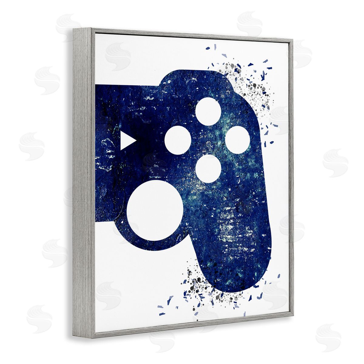 Kim Allen Distressed Detail Gamer Gray Framed Giclee Wall Art Print