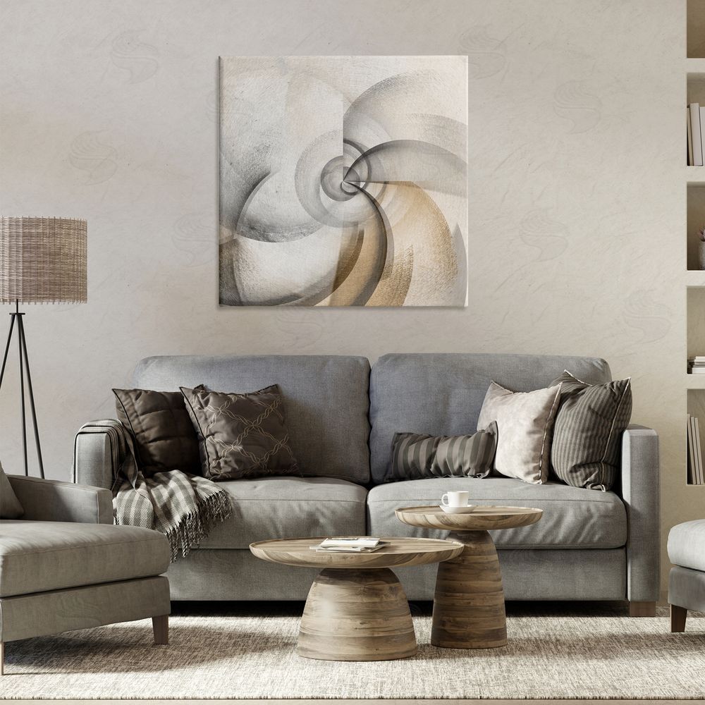 Noah Bay Spinning Vortex Abstract Canvas Wall Art Print in Room