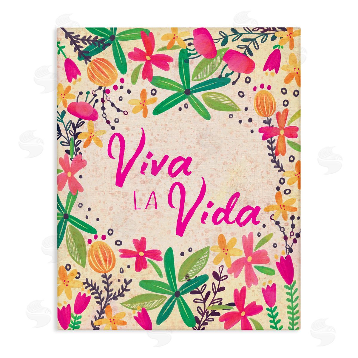 Josefina Viva la Vida Flores Tropicales Canvas Wall Art Print