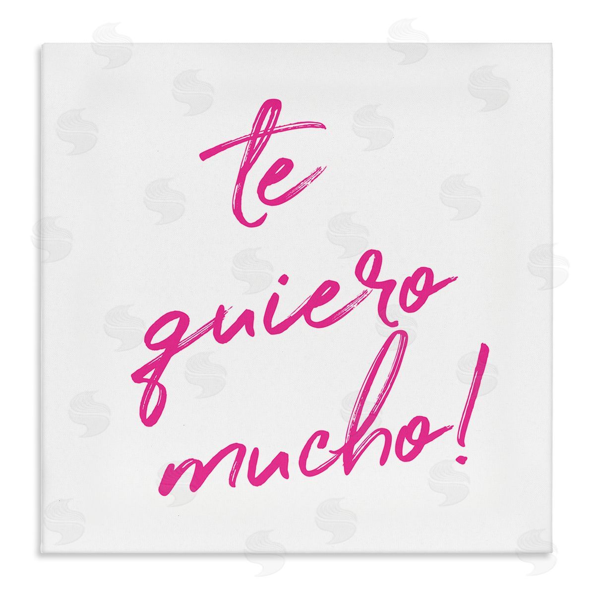 SD Graphics Studio Te Quiero Mucho Rosa Canvas Wall Art Print