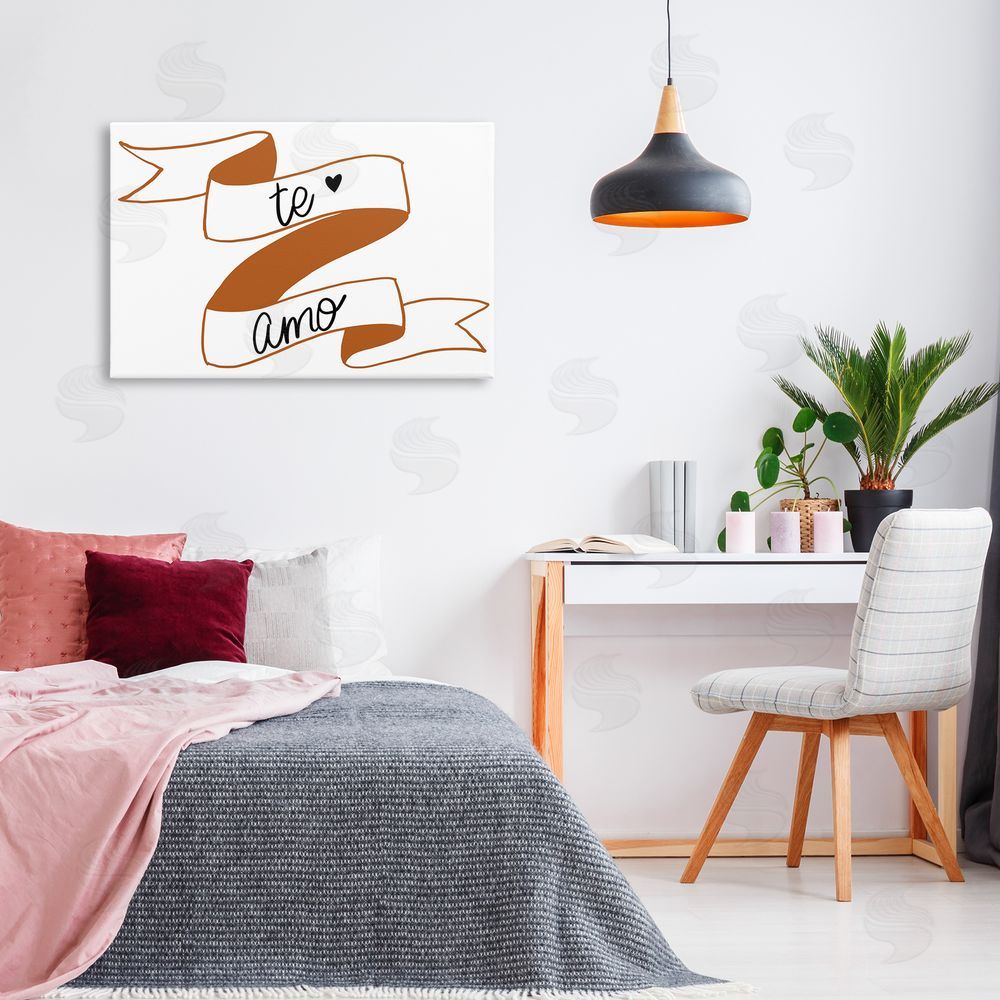 SD Graphics Studio Te Amo con Cinta Canvas Wall Art Print in Room