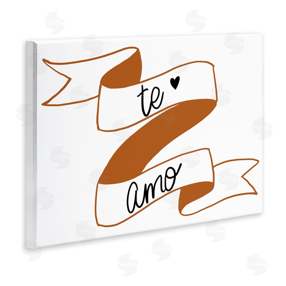 SD Graphics Studio Te Amo con Cinta Wooden Wall Plaque Art Print