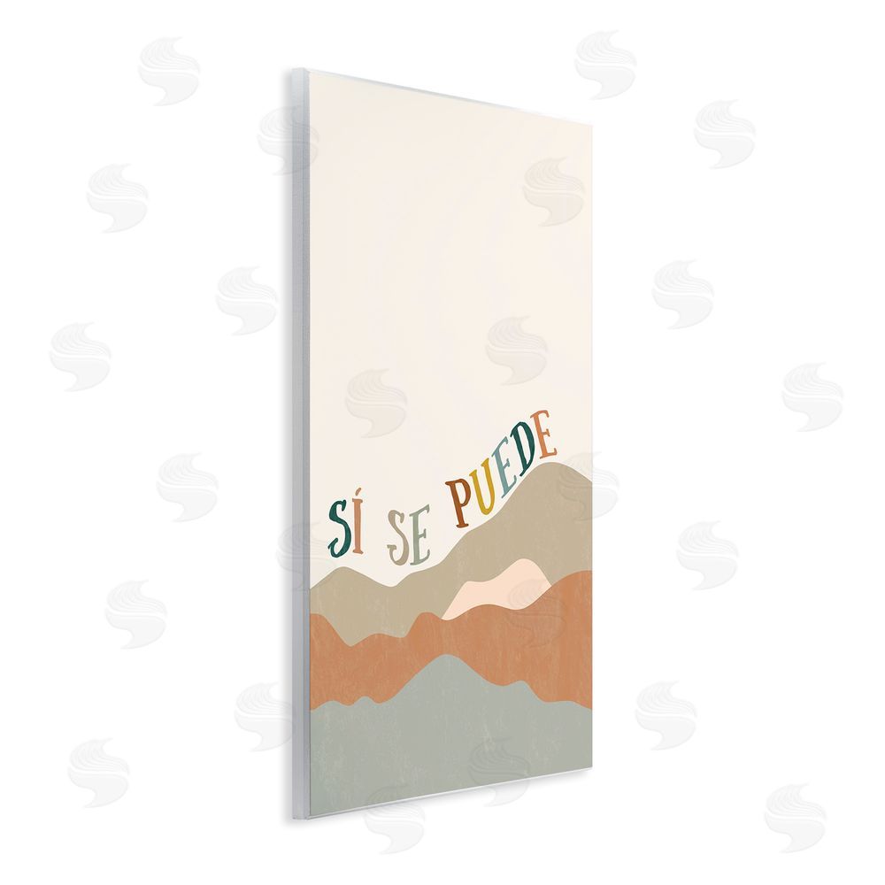 Anna Quach Sí Se Puede Montañas Wooden Wall Plaque Art Print