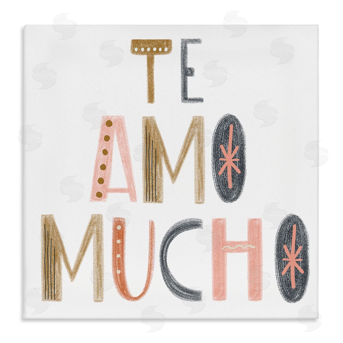 SD Graphics Studio Te Amo Mucho Creativo Canvas Wall Art Print