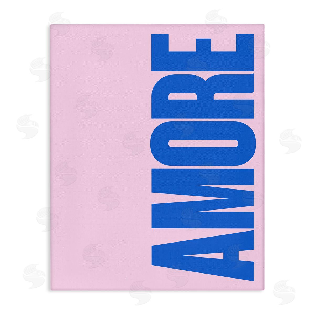 Blue & Pink Amor Canvas Wall Art, Home Decor by House of Lulu