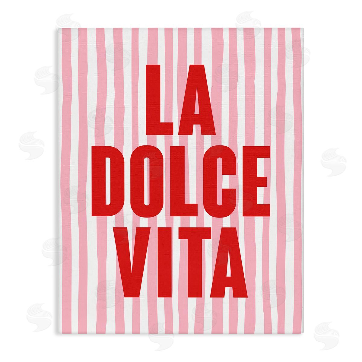 La Dolce Vita Red Canvas Wall Art, Home Decor by House of Lulu