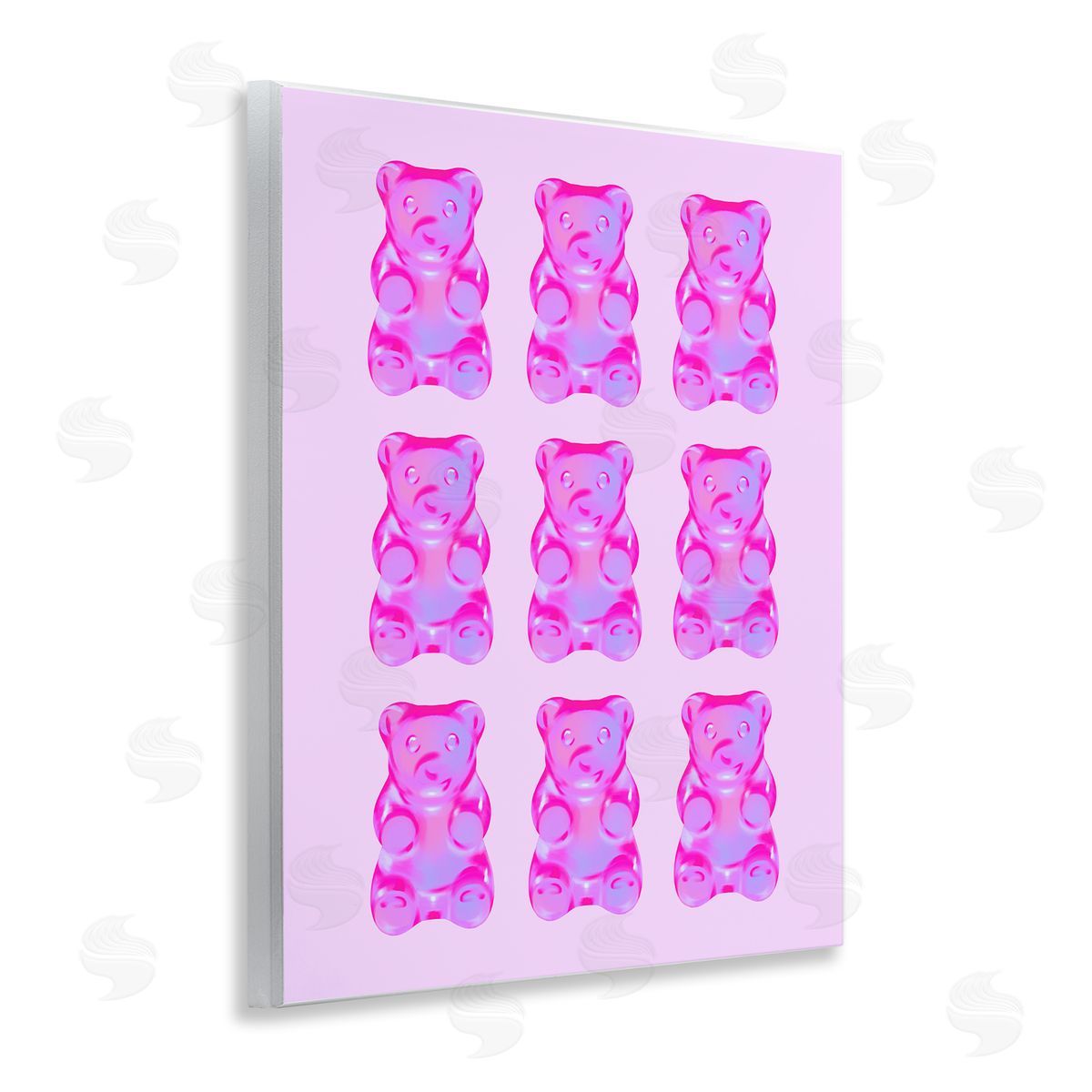 Purple Ombre Candy Bears Wood Plaque Wall Art, Home Decor by House of Lulu