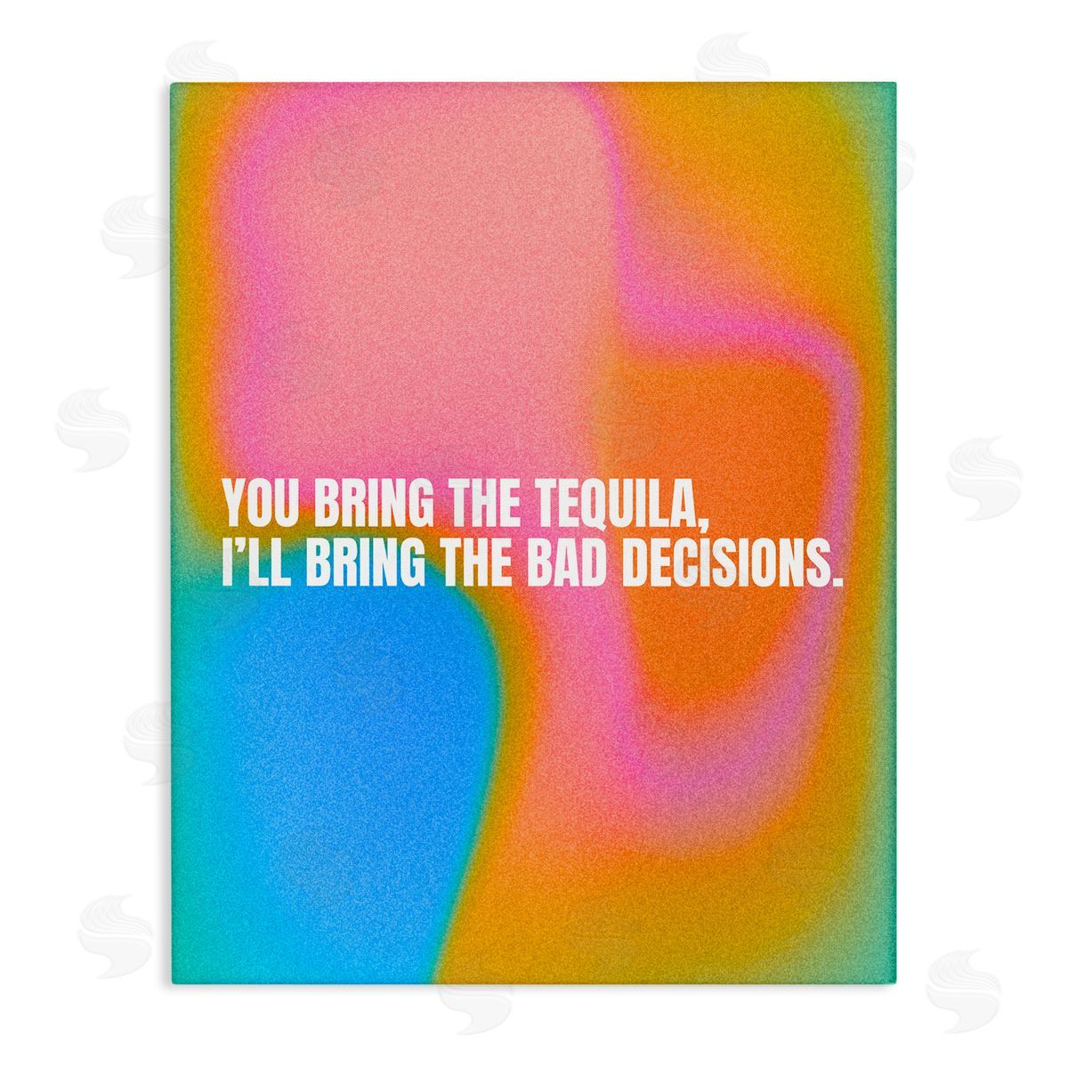 Tequila & Bad Decisions Canvas Wall Art, Home Decor by House of Lulu