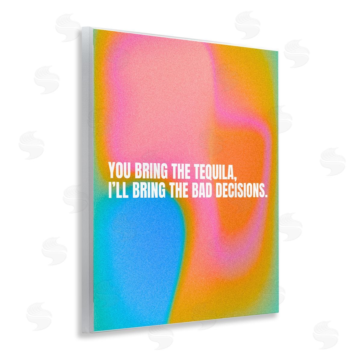 Tequila & Bad Decisions Wood Plaque Wall Art, Home Decor by House of Lulu