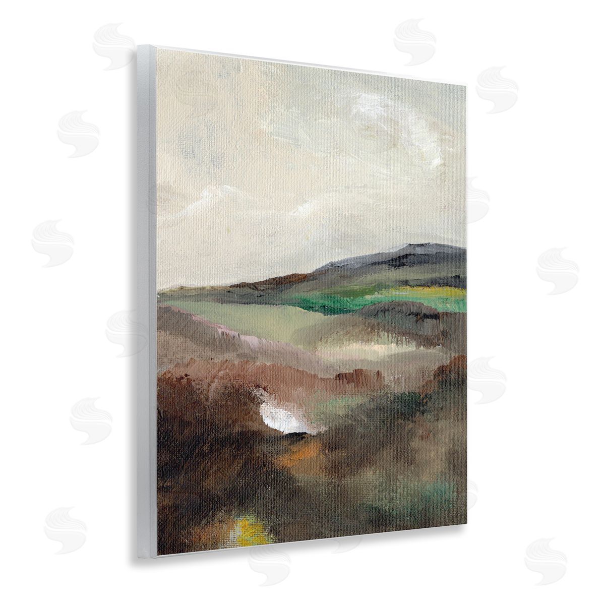 Misty Hills Land Wood Plaque Wall Art, Home Decor by Nikita Jariwala