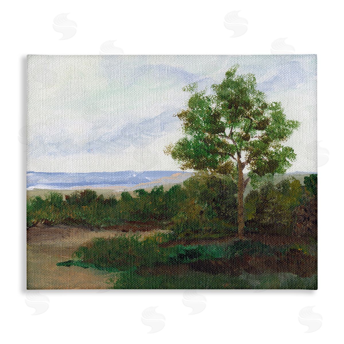 Summer Evening Landscape Canvas Wall Art, Home Decor by Nikita Jariwala