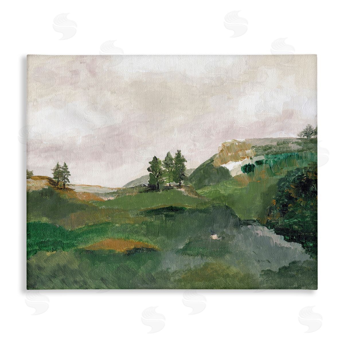 View From Grandma's Window Canvas Wall Art, Home Decor by Nikita Jariwala