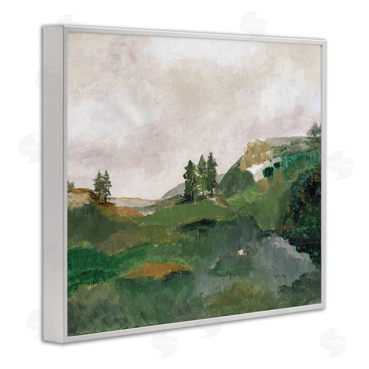 View From Grandma's Window White Frame Print Wall Art, Home Decor by Nikita Jariwala