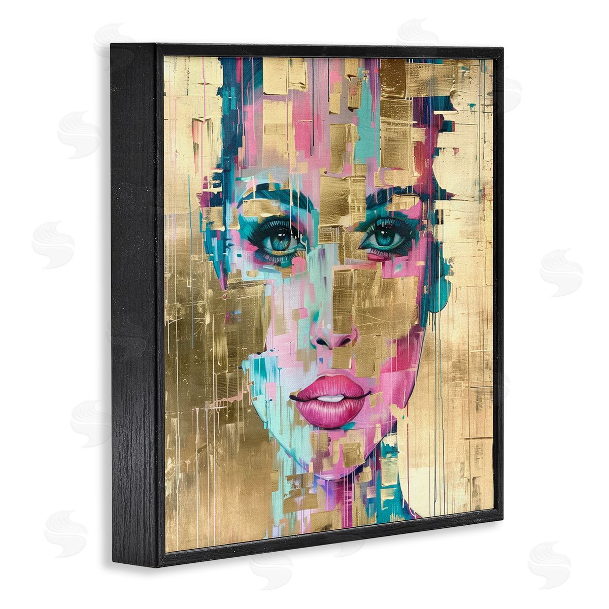Bold Hued Radiance Black Frame Print Wall Art, Home Decor by Svetlana Aleynikova