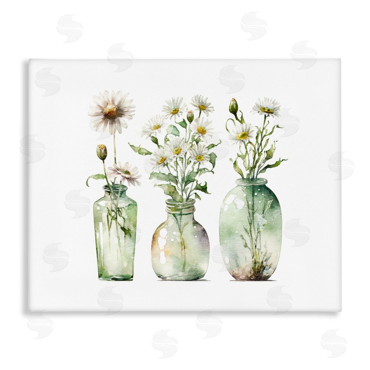 Delicate Glass Vases Canvas Wall Art, Home Decor by Svetlana Aleynikova