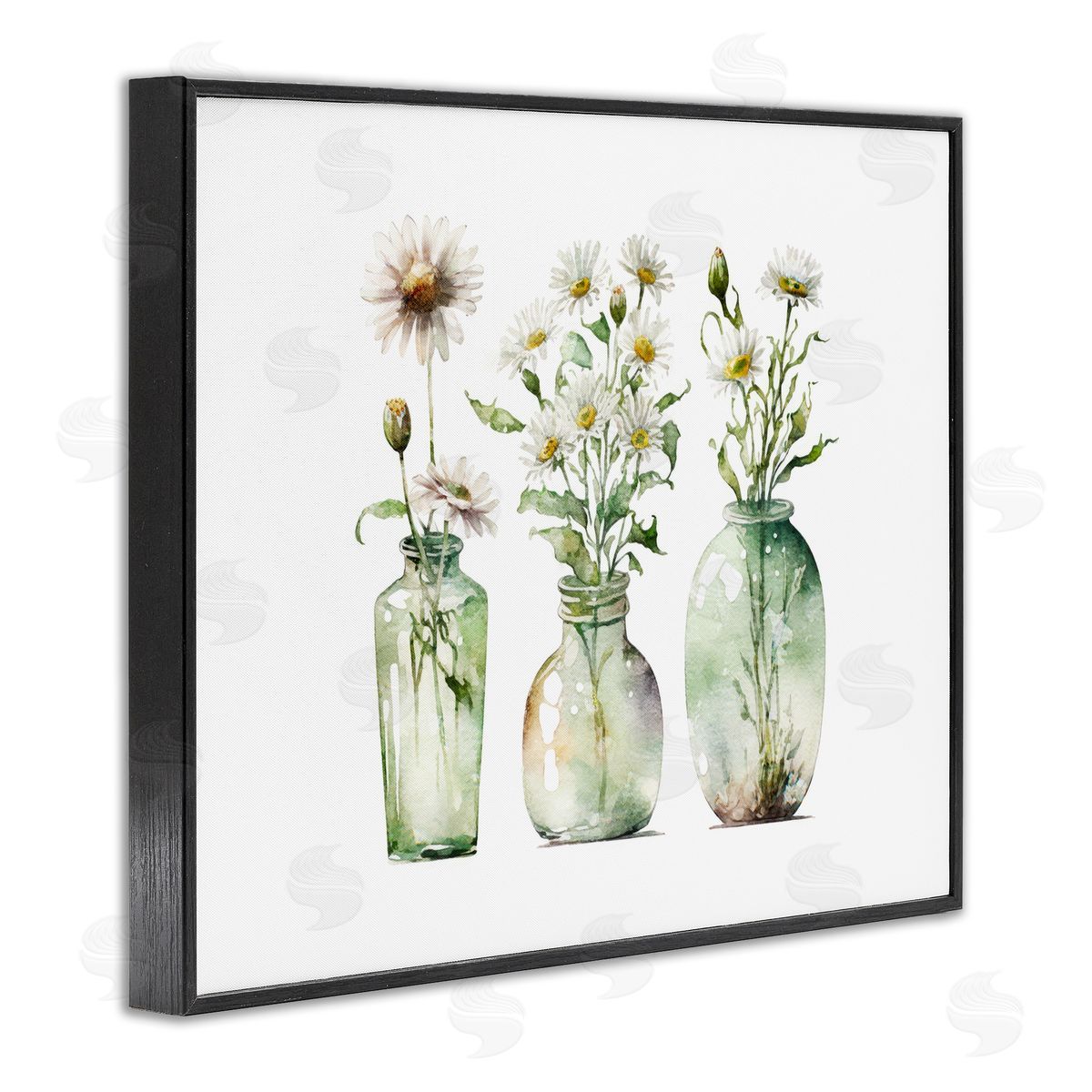 Delicate Glass Vases Black Frame Print Wall Art, Home Decor by Svetlana Aleynikova