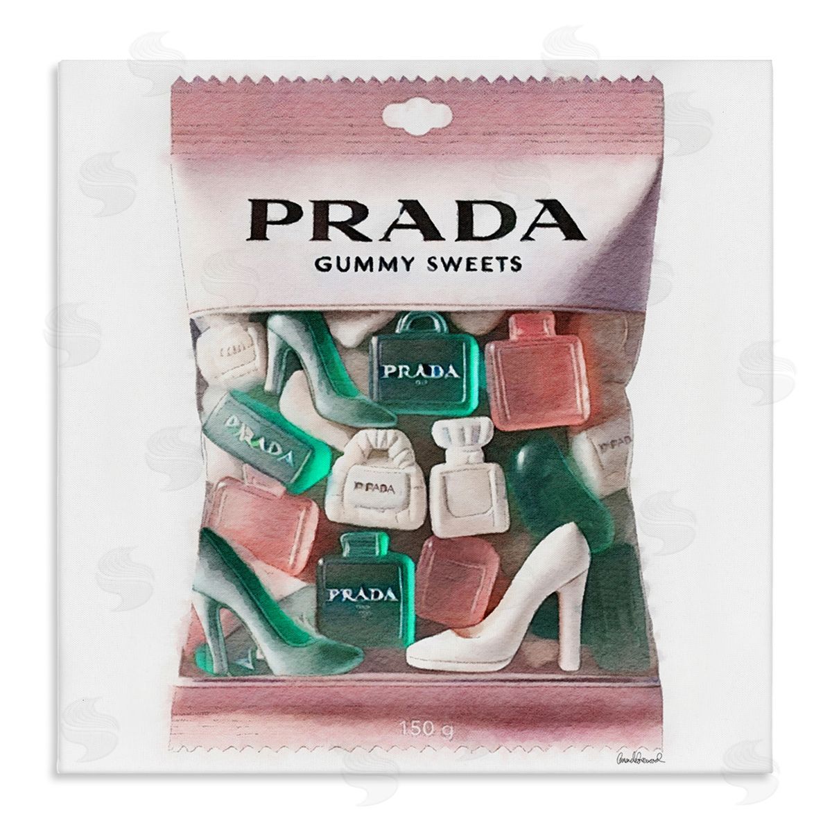 Fashion Brand Candies Canvas Wall Art, Home Decor by Amanda Greenwood