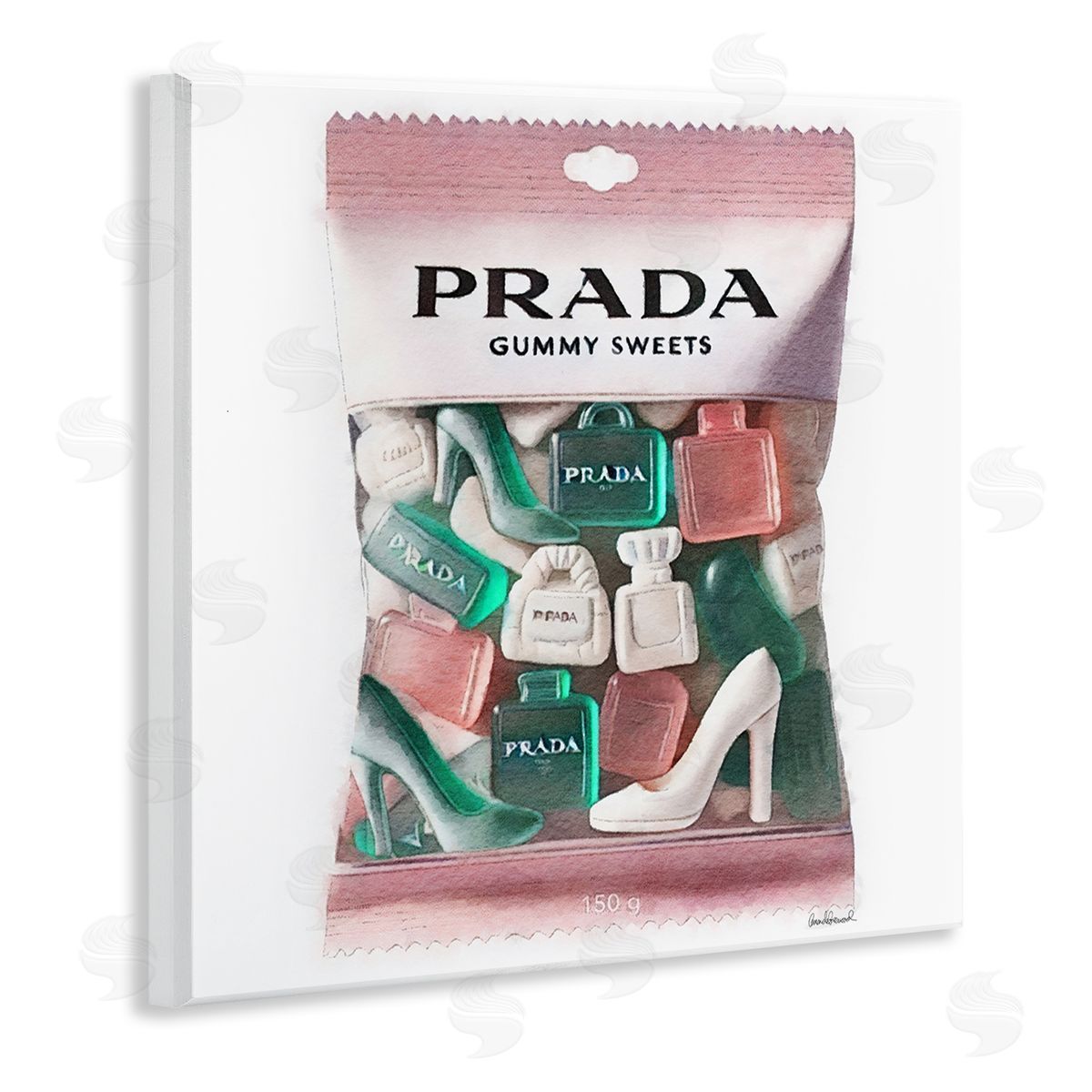 Fashion Brand Candies Wood Plaque Wall Art, Home Decor by Amanda Greenwood