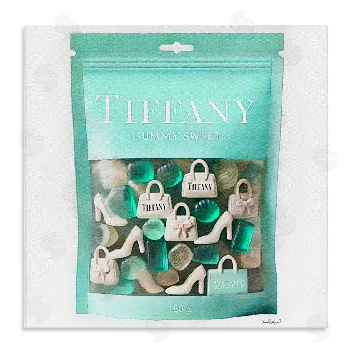 Chic Fashion Sweets Canvas Wall Art, Home Decor by Amanda Greenwood